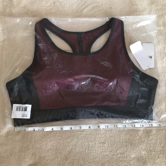 Splendid Suede Racerback Sports Bra - Size L - Picture 6 of 6
